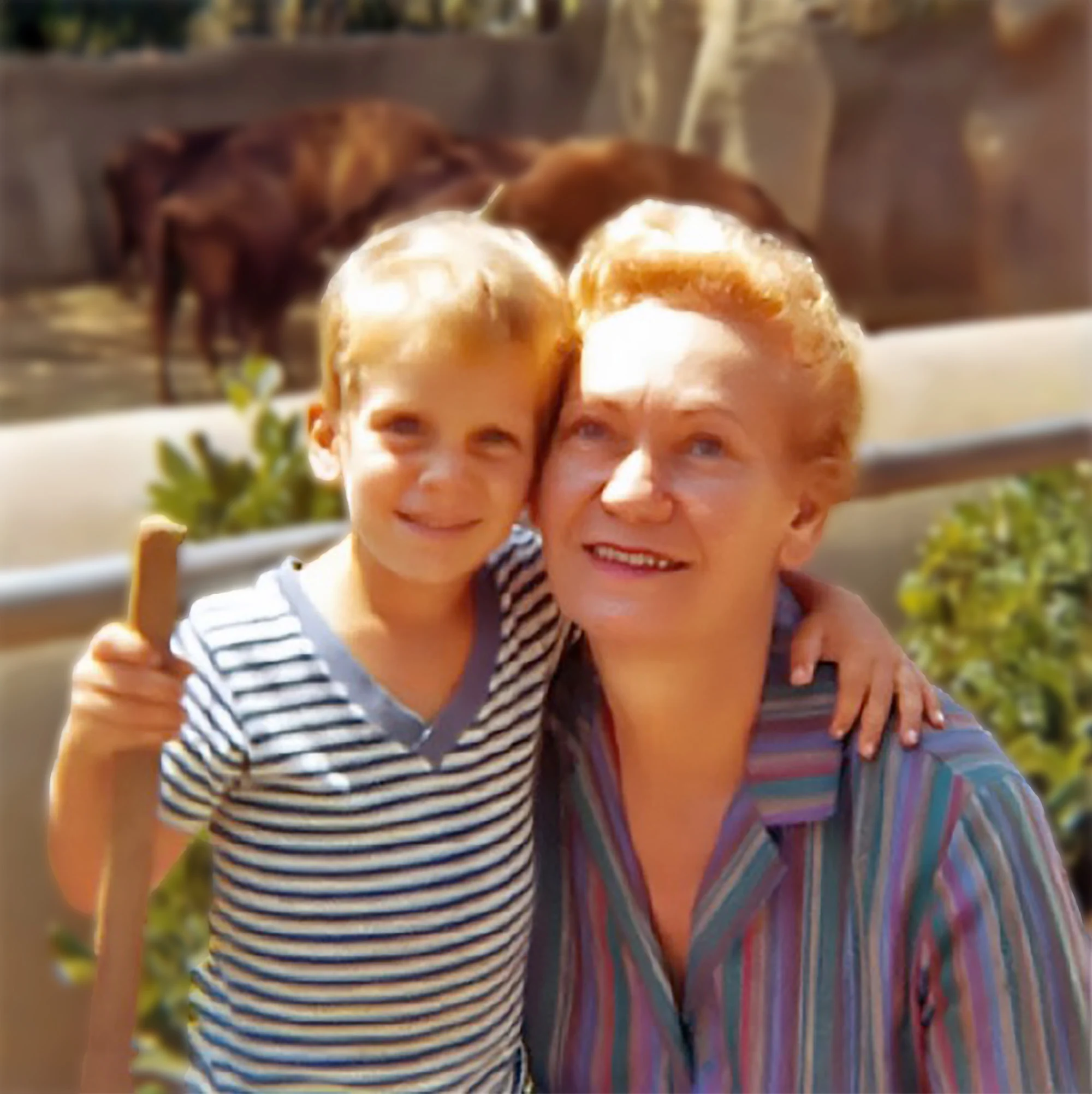 Mom and me at the L.A. Zoo - 1969