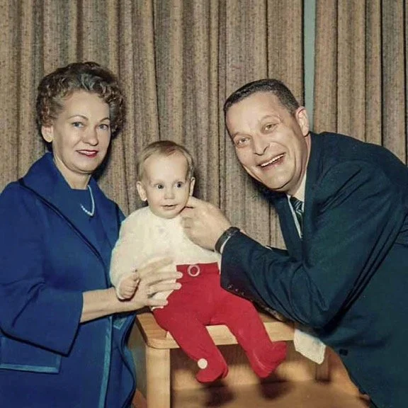 Mom and Dad and me - 1965.