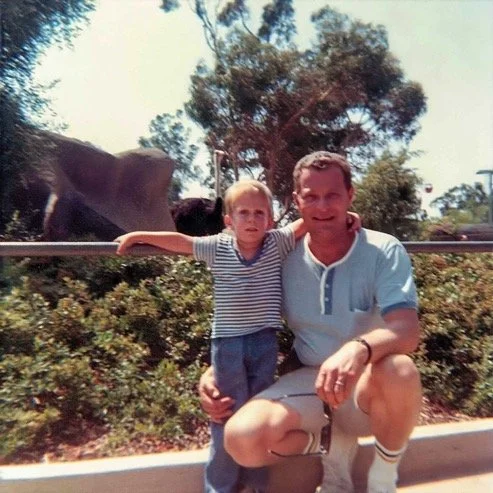 With Dad at the L.A Zoo - 1969