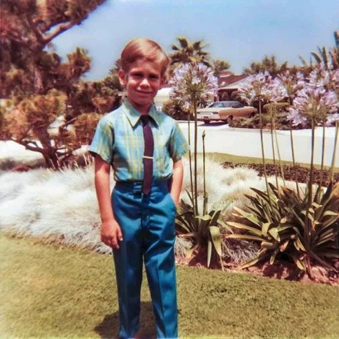 Proudly graduating from Kindergarten at Hesby Elementary School, just around the corner - 1970.