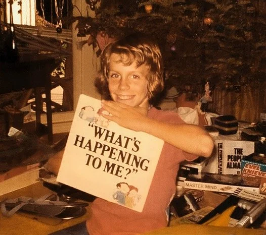 Christmas morning with a gift: a book about puberty - 1976.