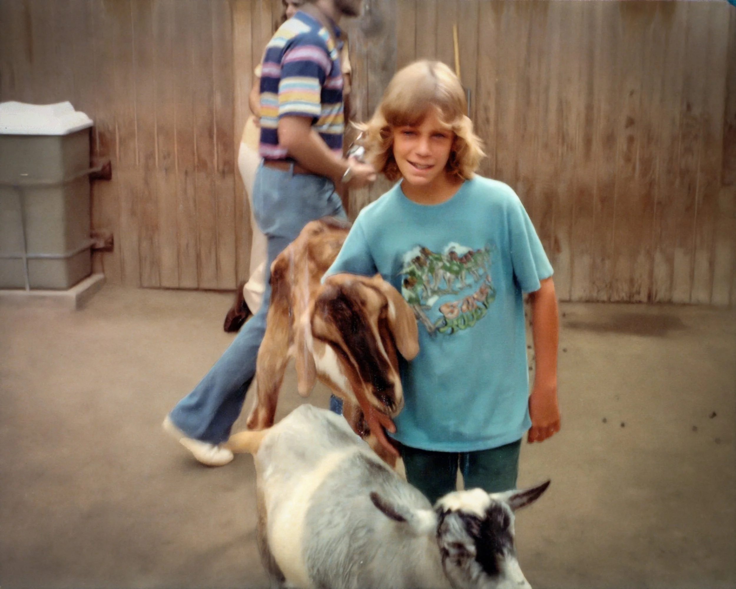 At the zoo with friends – 1977.