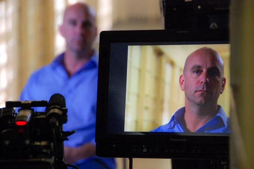 Filming the 48 Hours Mystery episode "The Whole Truth" in the decommissioned Sybil Brand women's jail in Los Angeles. Being in a dusty, deactivated jail was surreal and empowering, a step in reclaiming my life from those who stole so much for over 2½ decades. The episode aired on October 16, 2010, on CBS, featuring host Erin Moriarty.
