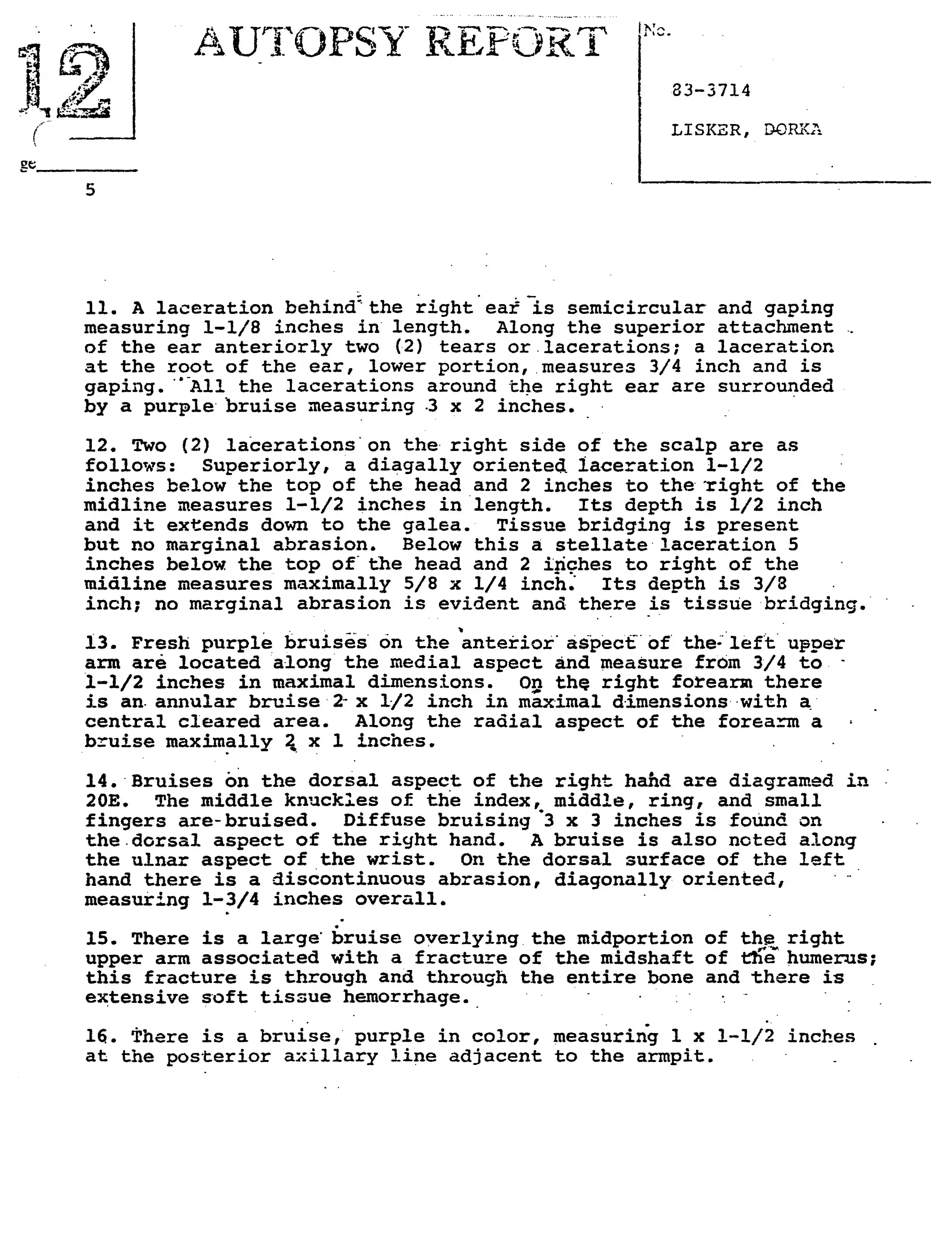 Autopsy Report, page 5