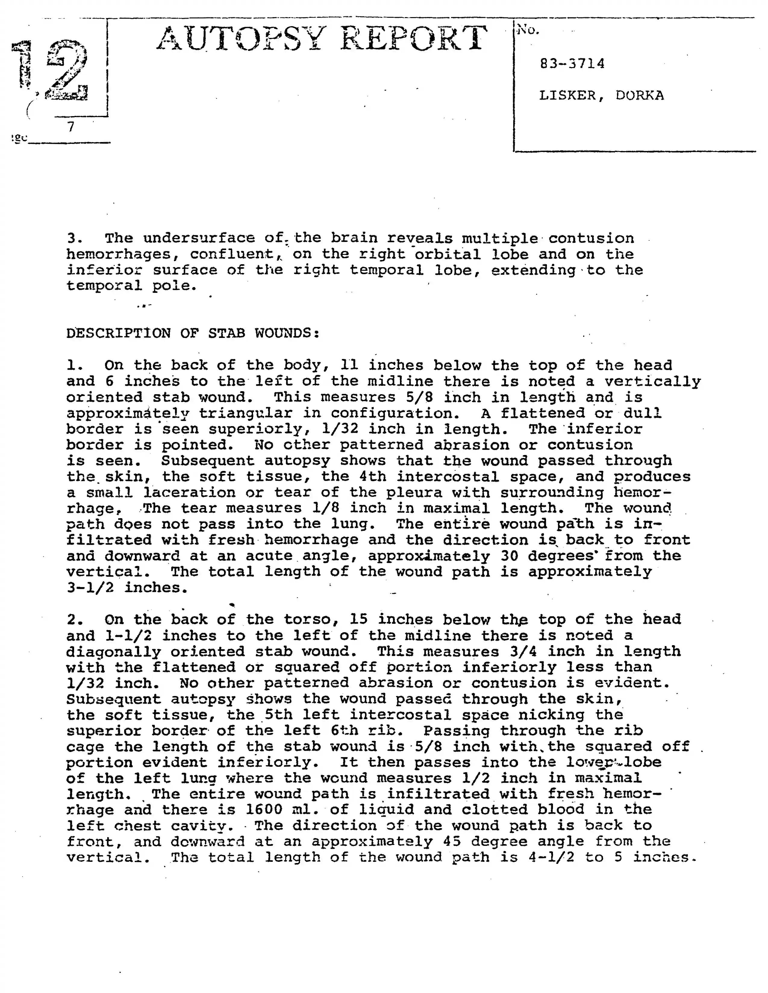 Autopsy Report, page 7