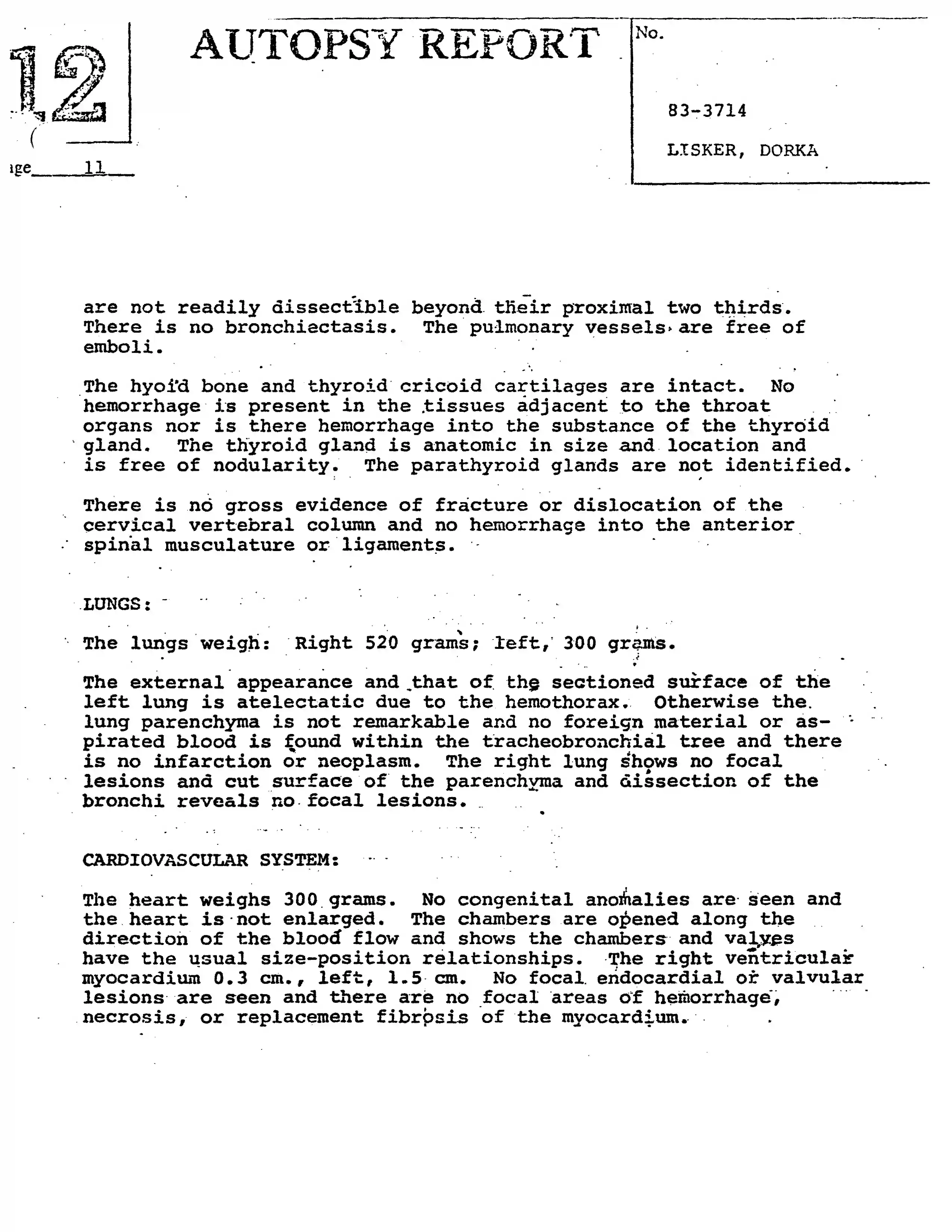 Autopsy Report, page 11
